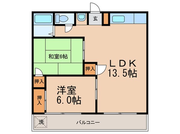 グリーンパークの物件間取画像